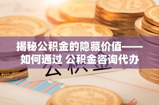南雄揭秘公积金的隐藏价值——如何通过 公积金咨询代办提取 优化财富管理