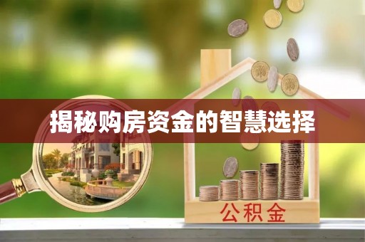 南雄揭秘购房资金的智慧选择