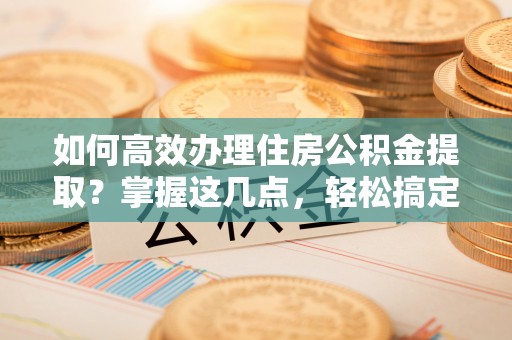 南雄如何高效办理住房公积金提取？掌握这几点，轻松搞定！
