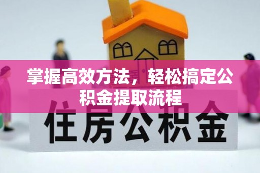 南雄掌握高效方法，轻松搞定公积金提取流程