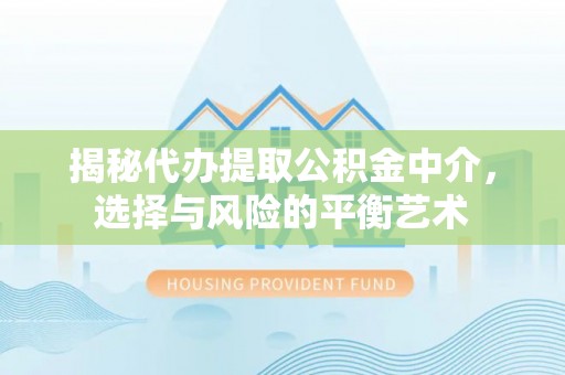 南雄揭秘代办提取公积金中介，选择与风险的平衡艺术