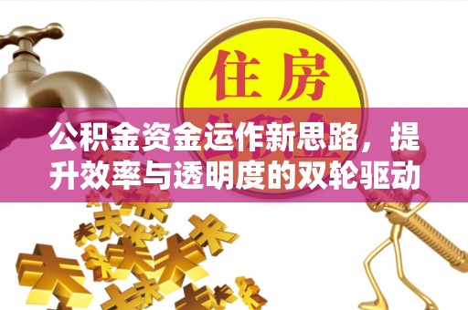 南雄公积金资金运作新思路，提升效率与透明度的双轮驱动