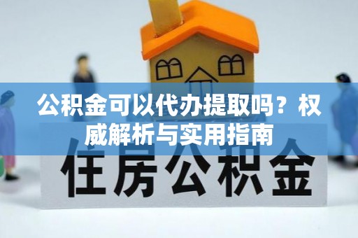 南雄公积金可以代办提取吗？权威解析与实用指南
